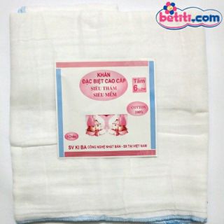 Khăn xô tắm 6 lớp cho bé