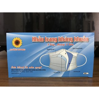 [Sẵn hàng] Khẩu trang HƯỚNG DƯƠNG kháng khuẩn HỘP 50 CHIẾC