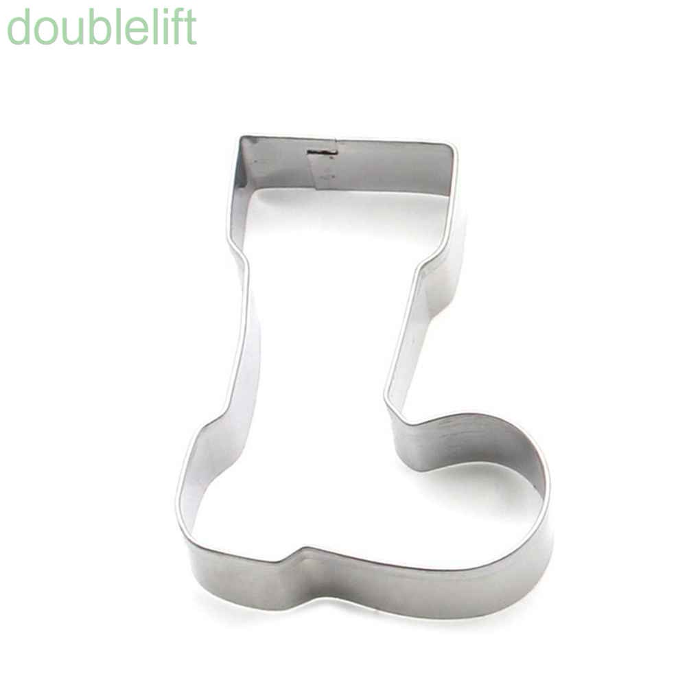 Set 10 khuôn cắt bánh bằng tạo hình thép không gỉ tạo hình chủ đề giáng sinh