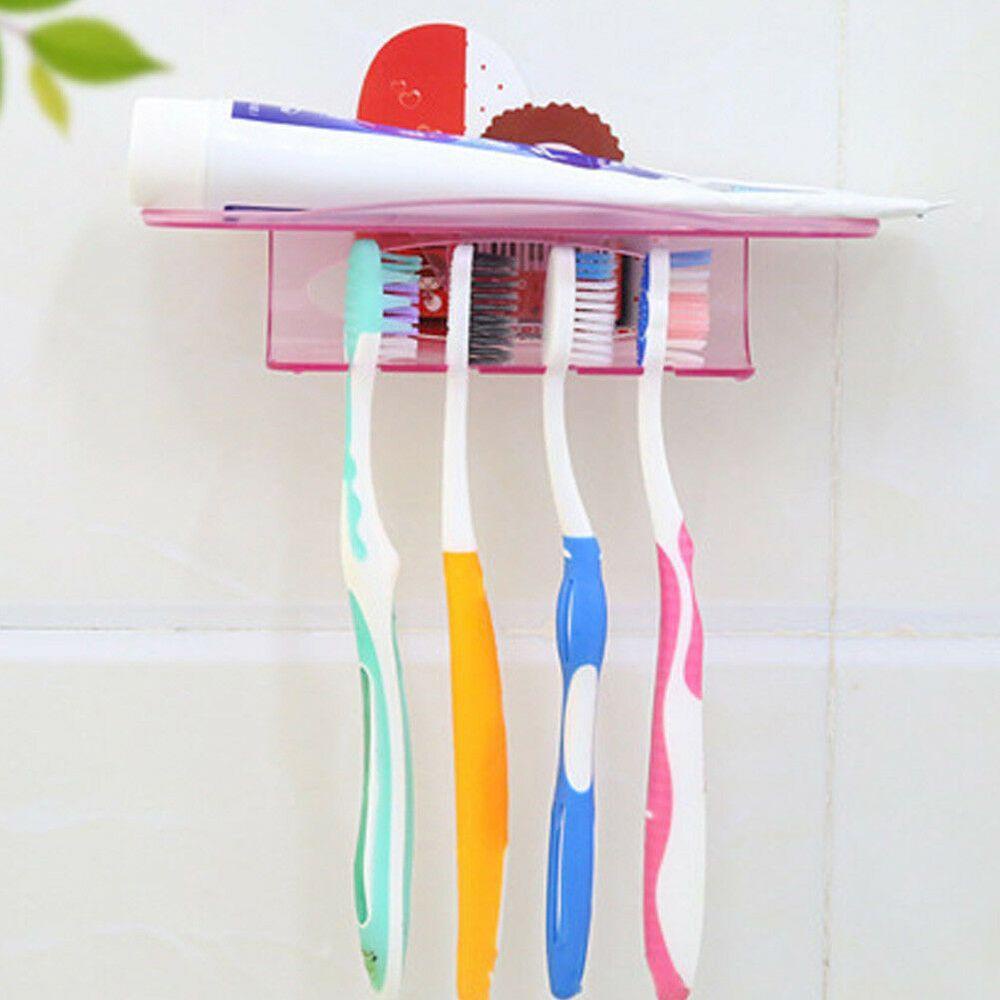 Giá Đỡ Bàn Chải Đánh Răng / Dao Cạo Râu Bằng Nhựa Gắn Tường Tiện Dụng