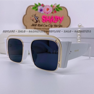 Mắt Kính Nữ Vuông Đen Gọng Trắng Bảng To Full Box D01