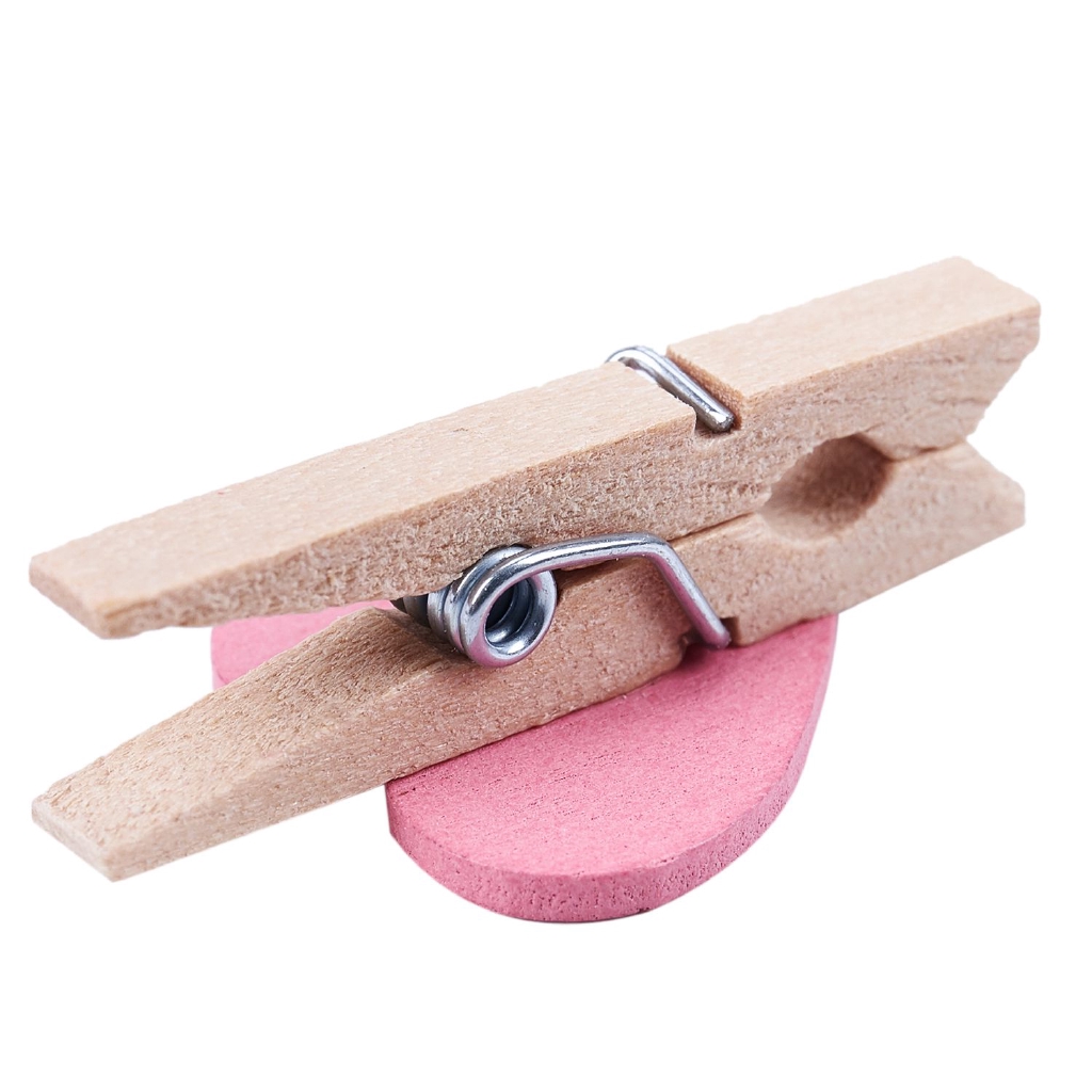 Set 20 Kẹp Ảnh Bằng Gỗ Hình Trái Tim