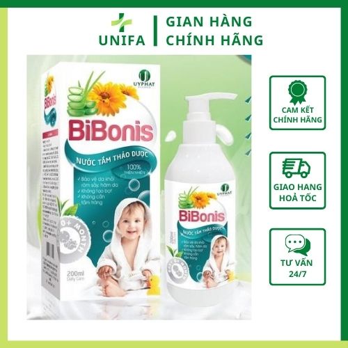 Nước tắm thảo dược cho bé Bibonis, nước tắm thảo mộc - Món quà thiên nhiên cho làn da nhạy cảm