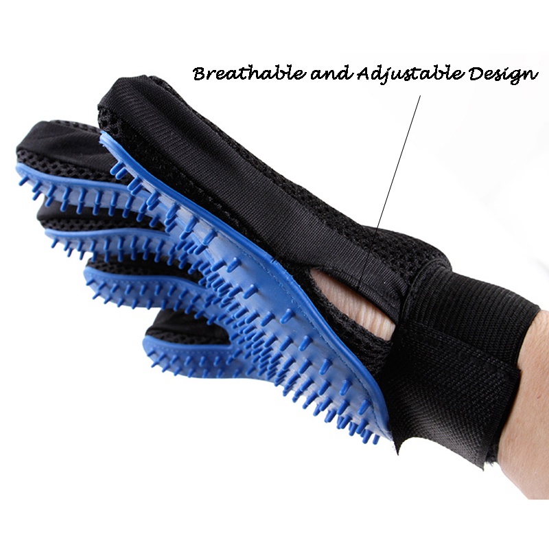 Găng tay chải lông bằng cao su cho thú cưng