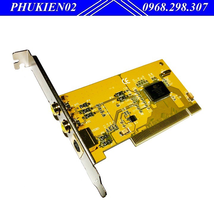 Card ghi hình AV, Svideo PCI 878A Vàng