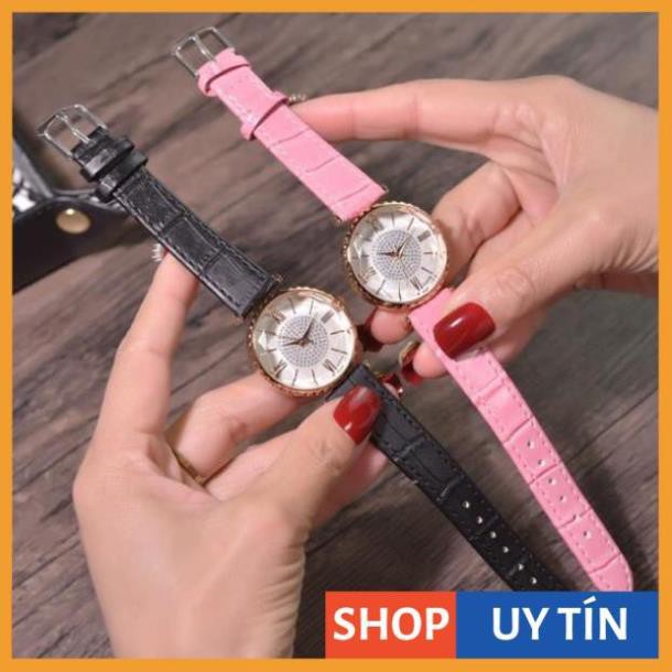 [Hàng Cao Cấp] - Đồng hồ nữ Gogoey chính hãng mặt vát 3d đính đá lấp lánh | BigBuy360 - bigbuy360.vn