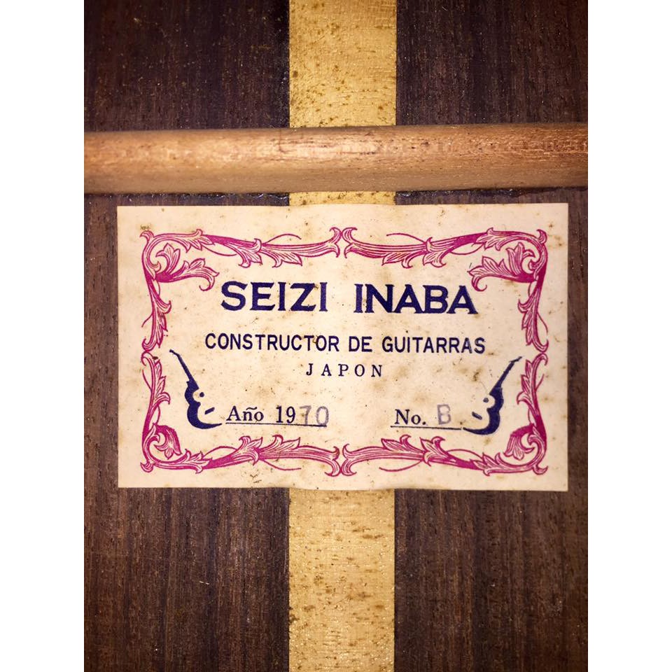 Đàn Nghệ nhân SEIZI INABA no.B năm 1970 Full Gỗ Thịt chế tác tại Nhật
