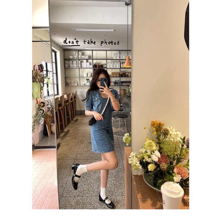 Giày vintage da mềm đục lỗ quai ngang gót 3cm thanh lịch-ORD