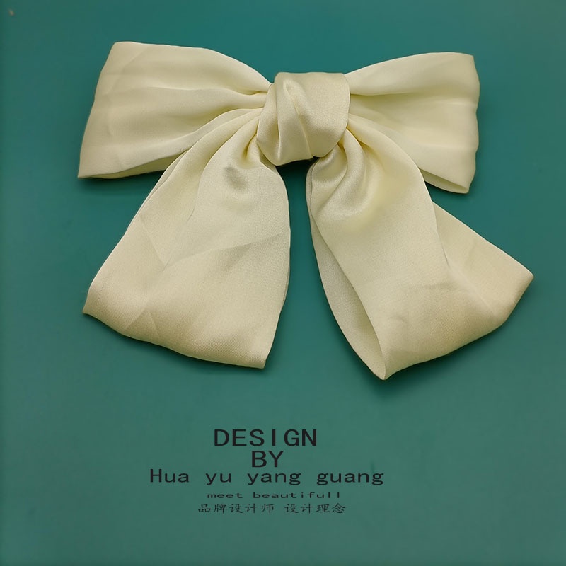 Kẹp Tóc Nơ Ruy Băng Lớn Dễ Thương Thời Trang Cho Nữ