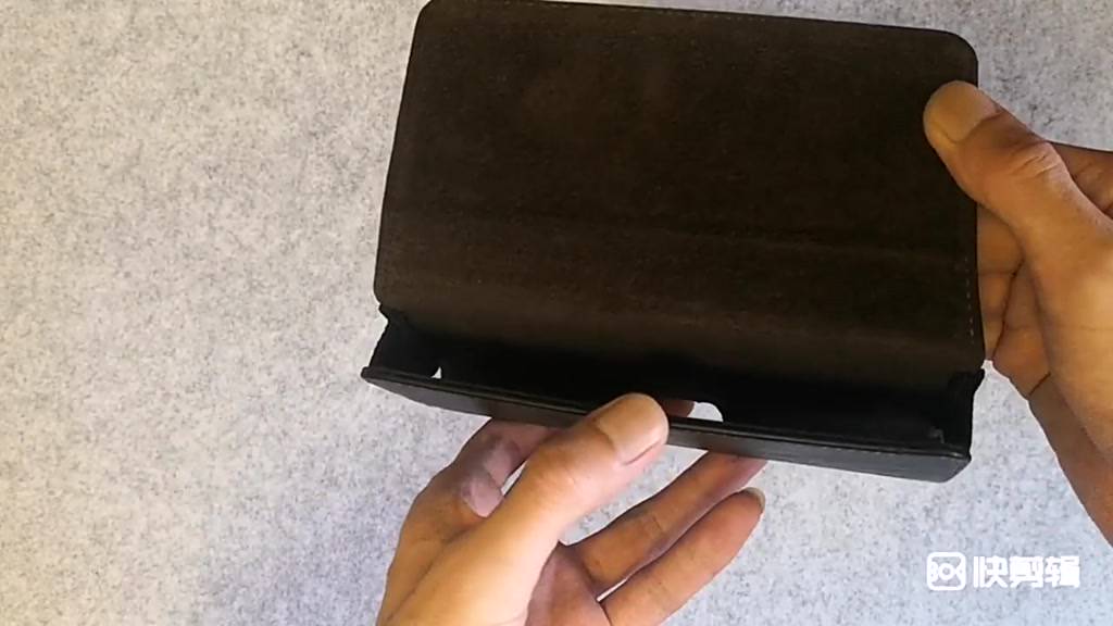 Túi đeo thắt lưng đựng điện thoại da cừu phiên bản nằm ngang cổ điển phổ thông dành cho nam | BigBuy360 - bigbuy360.vn