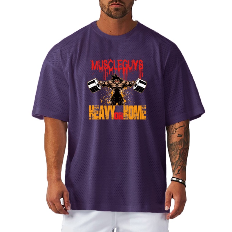 Áo Thun Thể Thao Tay Ngắn Phối Lưới Khô Thoáng Nhanh Thời Trang Cho Nam