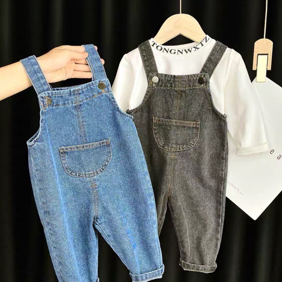 Yếm Jean Bò Cho Bé Trai Và Bé Gái Chất Liệu Dày Dặn Từ 8 Đến 31kg - MIUMIU SHOP