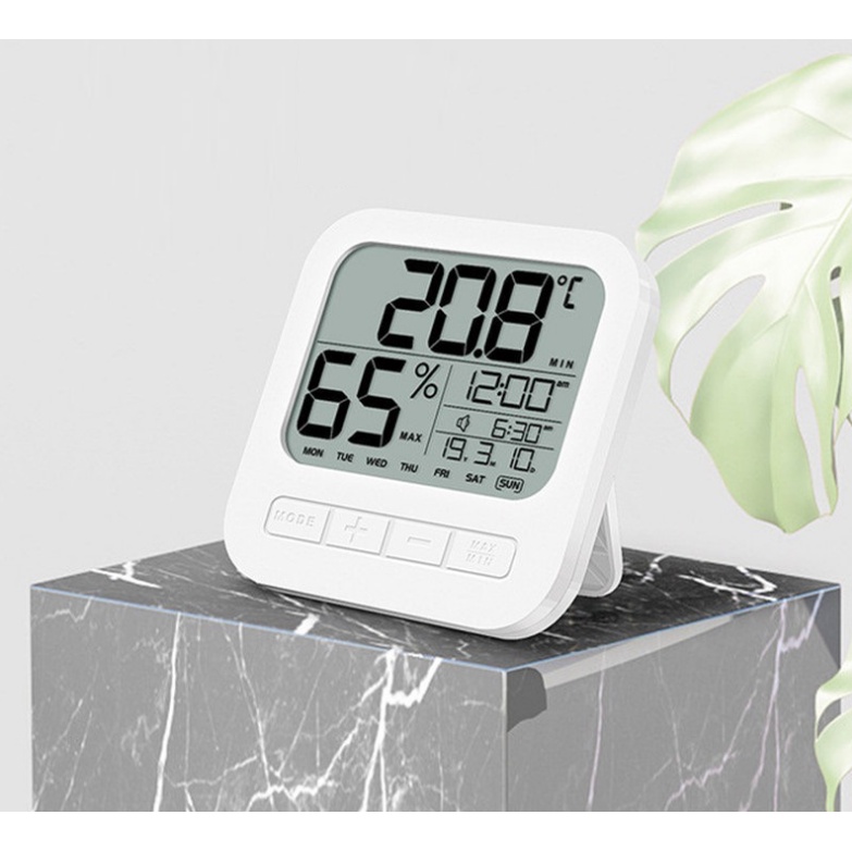Nhiệt Ẩm Kế Điện Tử Đo Nhiệt Độ Và Độ Ẩm Phòng Ngủ Cho Bé SC9921 độ chính xác cao thiết kế sang trọng HÀNG CHÍNH HÃNG