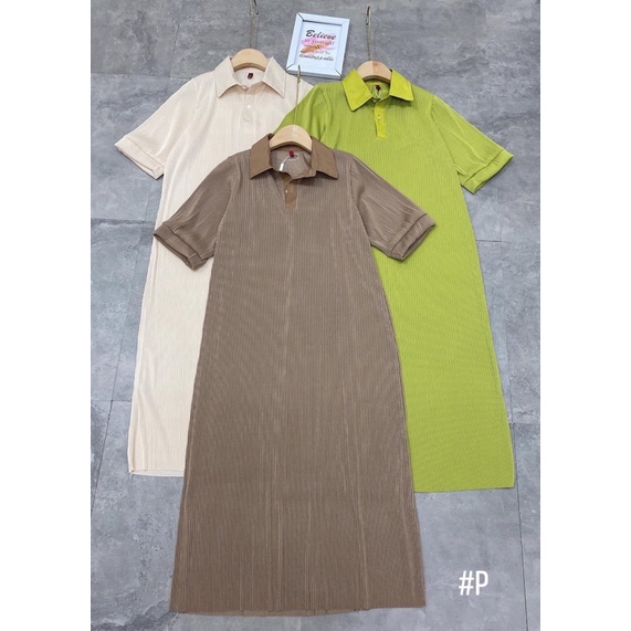 Váy Dập Ly Cổ Đức Dáng Suông Hàng Đẹp Chất Mềm✌️Ảnh Thật 3 Màu | BigBuy360 - bigbuy360.vn