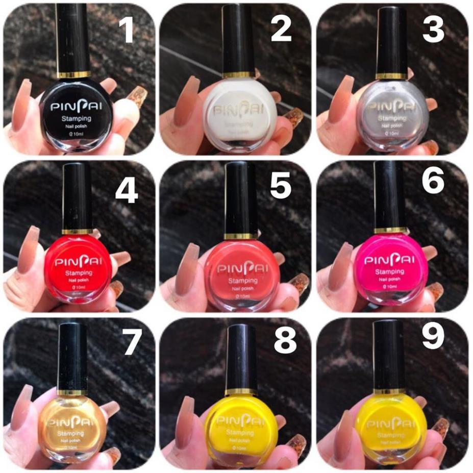 Sơn in PinPai từ 1 đến 9 ( dùng cho bảng in - cần kết hợp thêm con dấu )
