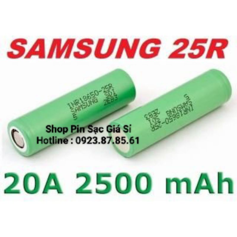 Pin 18650 Samsung 25R 2500mah Chính Hãng