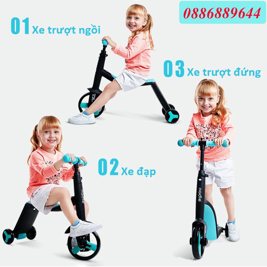 Xe Trượt Scooter Nadle 3 chức năng trong 1 – FW – 03 Màu ShopCentosy