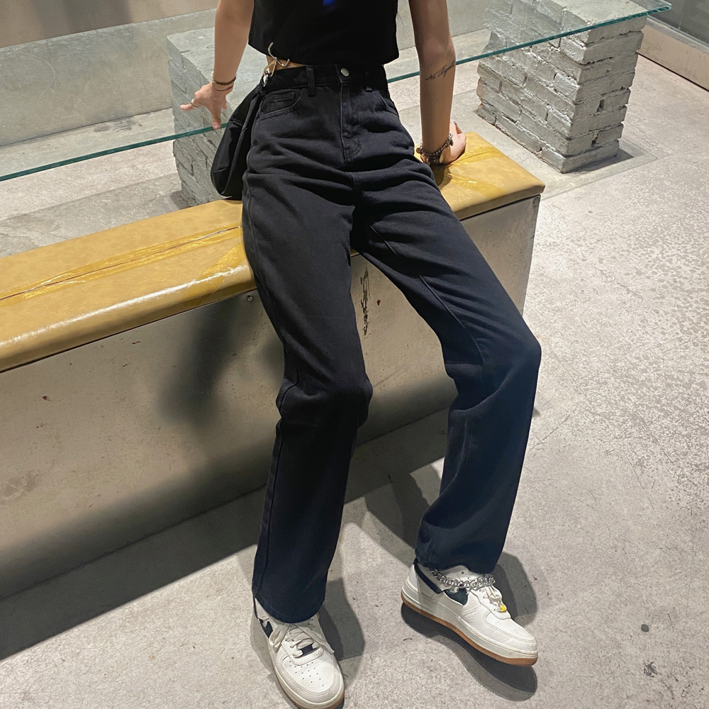 Quần Dài Denim, Quần Jean Nữ Lưng Cao Thời Trang Phong Cách Hàn Quốc Phong Cách Ulzzang Đủ Size
