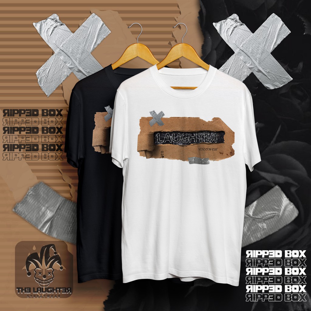 The Laughter - Áo phông Unisex Ripped Box 100% Cotton