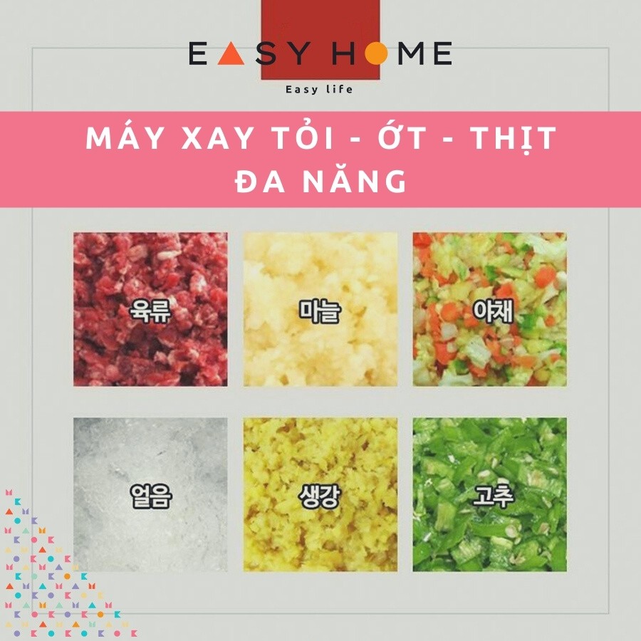 Máy Xay Tỏi Ớt Đa Năng Mini ⚡ Xay Thịt, Xay Củ Quả ⚡ HAAN Hàn Quốc ⚡ Nhanh Chóng, Tiện Lợi, An Toàn