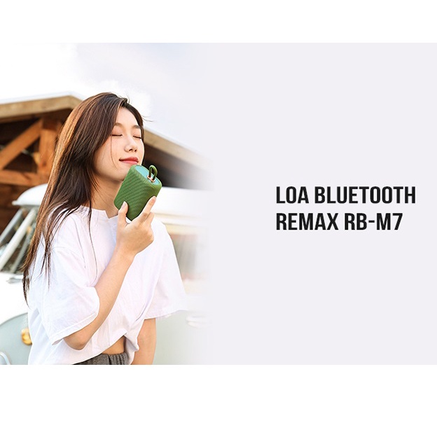 Loa bluetooth mini 4.5W Remax RB-M7 bluetooth 5.0 tích hợp thẻ nhớ TF, đài FM - Hàng Chính Hãng ICYBERNET