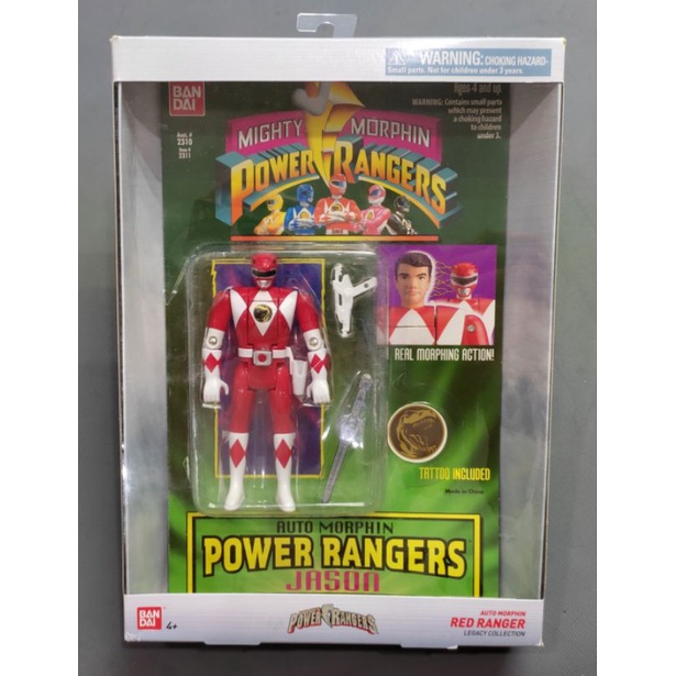 Mô hình Auto Morphin Power Rangers Mighty Morphin - Red Ranger. Chính hãng Bandai.