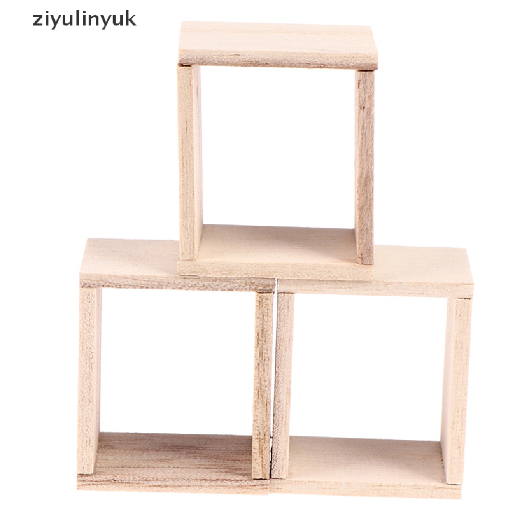 【yuk】 1/3Pcs Doll House Lattice Cabinet Combination Cabinet Mini Model Decorate Toy .