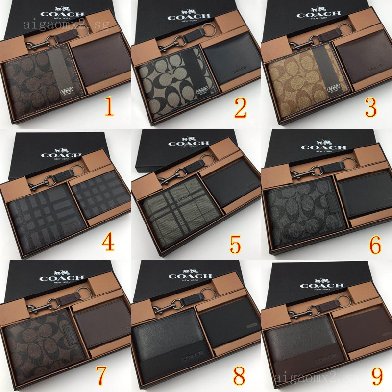 Ví nam COACH/Ví Da Nam Phong Cách Doanh Nhân F74634 F74736 F74699 F74102 F22534