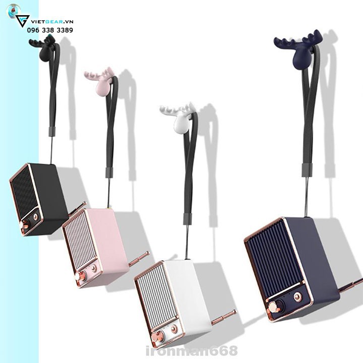 Loa Vintage DW01 bluetooth 4.1 hình chiếc đài mini nhỏ gọn