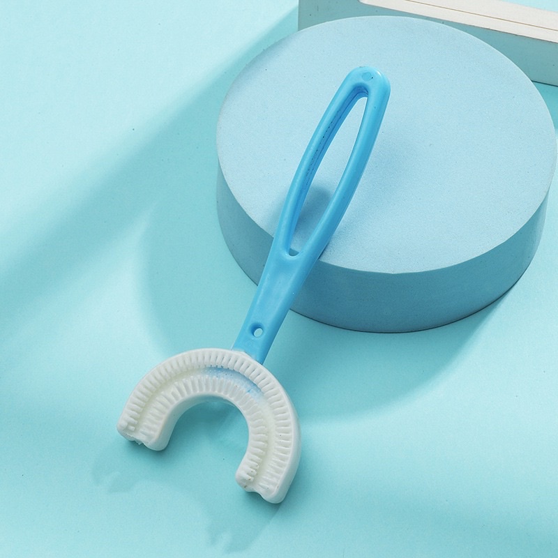 Hỏa Tốc - Bàn Chải Đánh Răng Silicon Chữ U Cho Bé