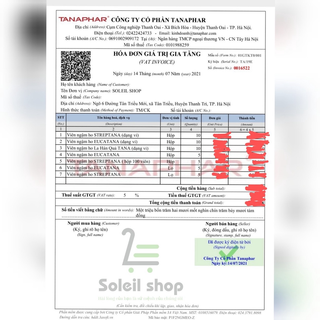 Viên ngậm ho Streptana ( lọ 300 viên) nguồn gốc thảo dược, giảm ho, đau rát họng - soleil shop