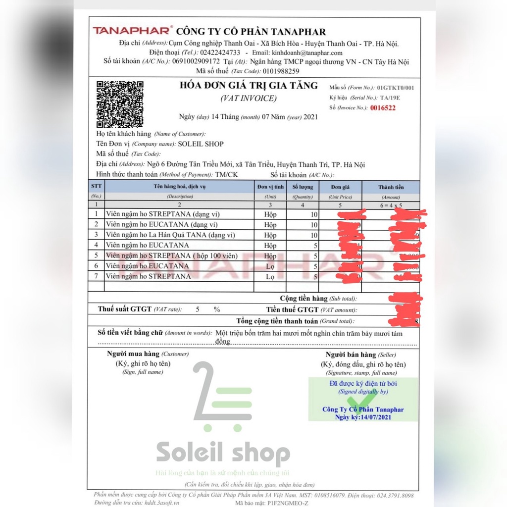 Viên ngậm ho Streptana ( hộp 24 viên) nguồn gốc thảo dược, giảm ho, đau rát họng - soleil care