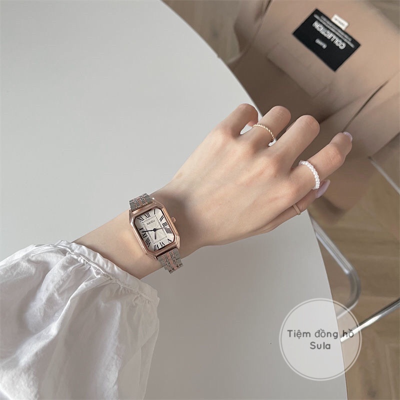 Đồng hồ đeo tay nữ đẹp chính hãng chống nước 3ATM mặt chữ nhật giá rẻ   - SULAREC | BigBuy360 - bigbuy360.vn