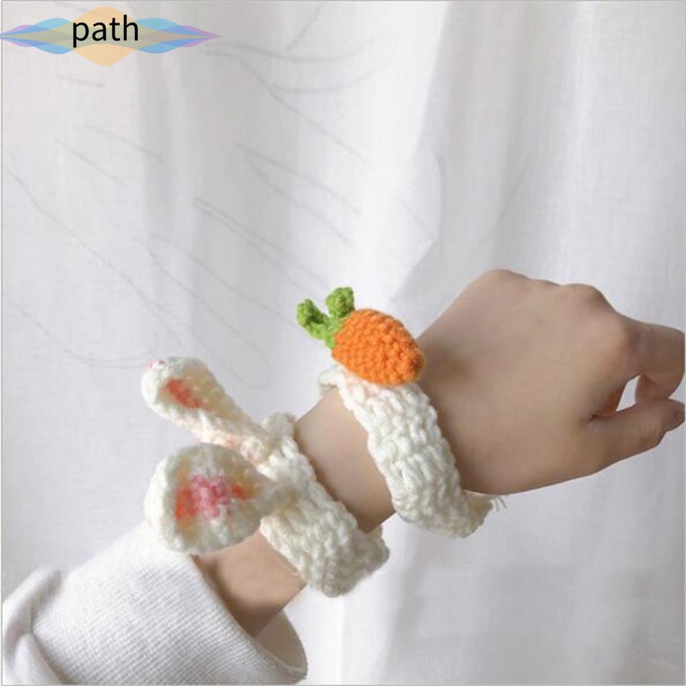 Vòng tay dây bện mặt hình chú ếch/ củ cà rốt/ tai thỏ dễ thương cho bé gái