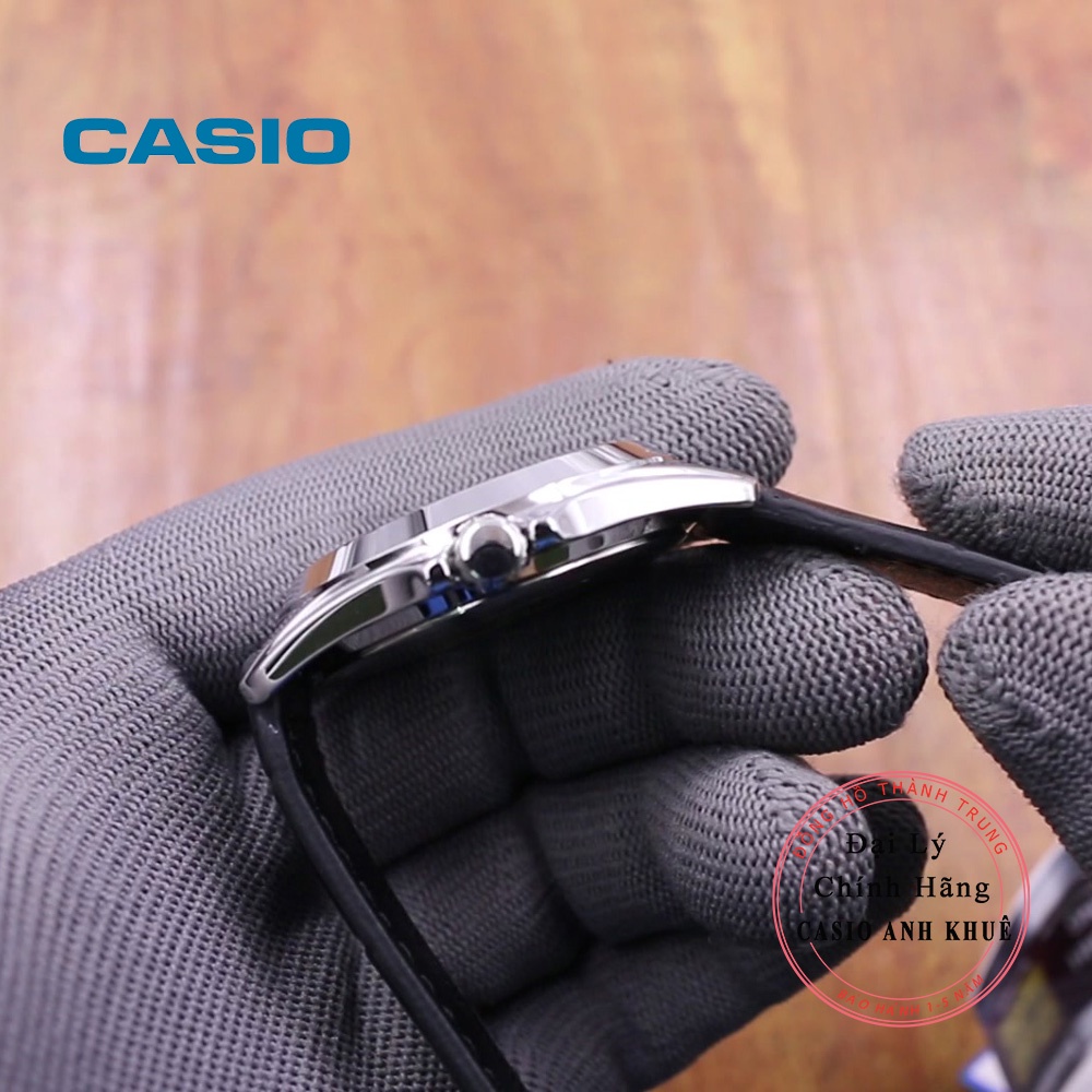 Đồng hồ nam casio MTP-1370L-1AVDF dây da đen cỡ mặt 39mm