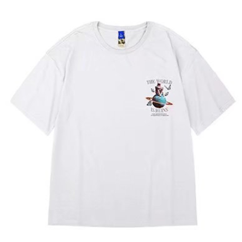 Áo Thun Tay Ngắn Dáng Rộng In Họa Tiết Thời Trang Mùa Hè Mới Cho Nam size M-8XL