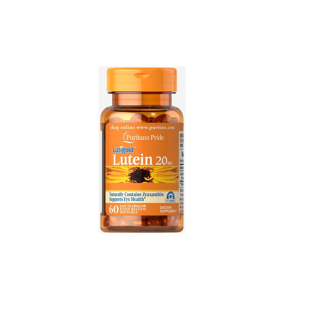 Viên uống bổ mắt, tăng cường thị lực Puritan's Pride Lutigold Lutein 20mg (60 viên)