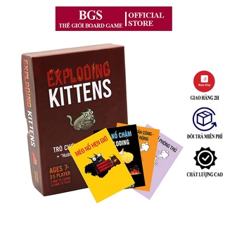 SET Mèo Nổ Exploding Kittens Và 4 bản mở rộng Lên Tới 119 Lá Bài