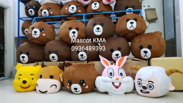 Mascot bộ đồ Gấu Brown cao cấp loại 1