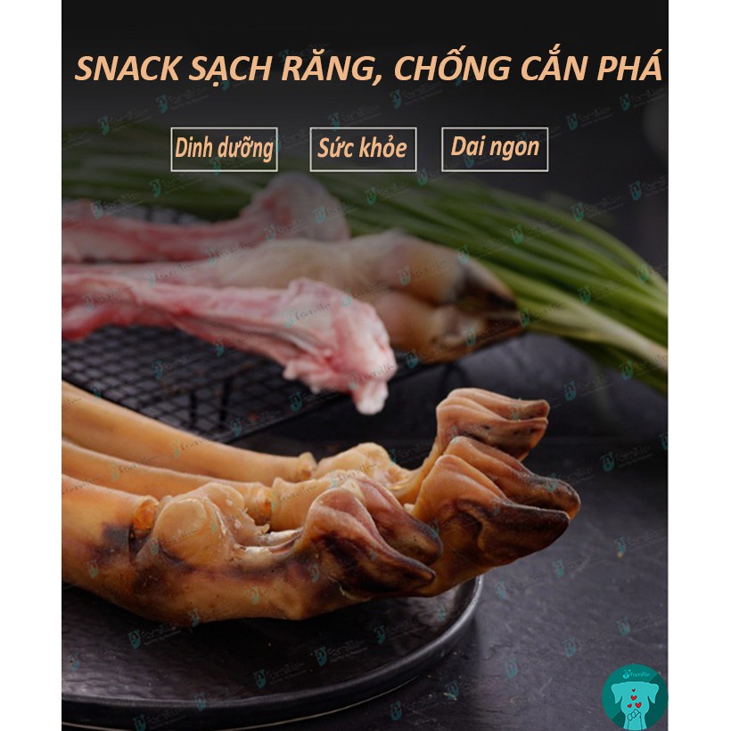 [SNACK ĐỈNH CAO]Xương Gặm Sạch Răng, Móng Cừu Sấy Khô, Chống Cắn Phá, Bổ Sung Collagen &amp; Canxi. JF97