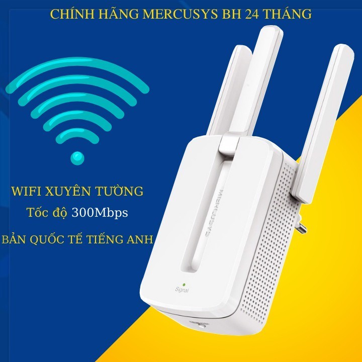 Bộ kích sóng wifi 3 râu Mercusys tăng sóng cực mạnh,kích sóng wifi,kich wifi,cục hút wiif -