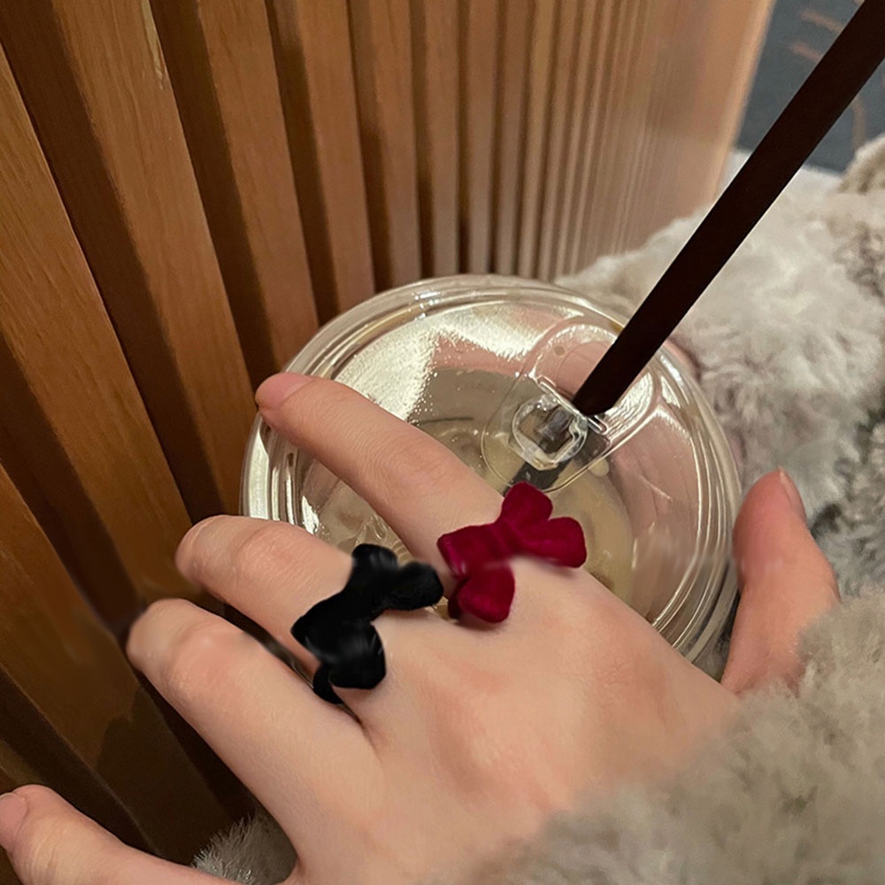 Nhẫn Đeo Ngón Trỏ Đính Nơ Dễ Thương Có Thể Điều Chỉnh Thời Trang Cho Nữ