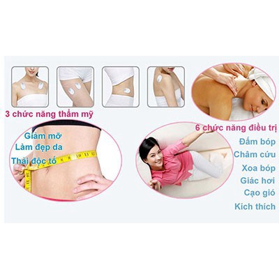 (có sẵn) Máy massage xung điện trị liệu Aukewel Doctor Care Vip Model AK-2000 III, 8 miếng dán