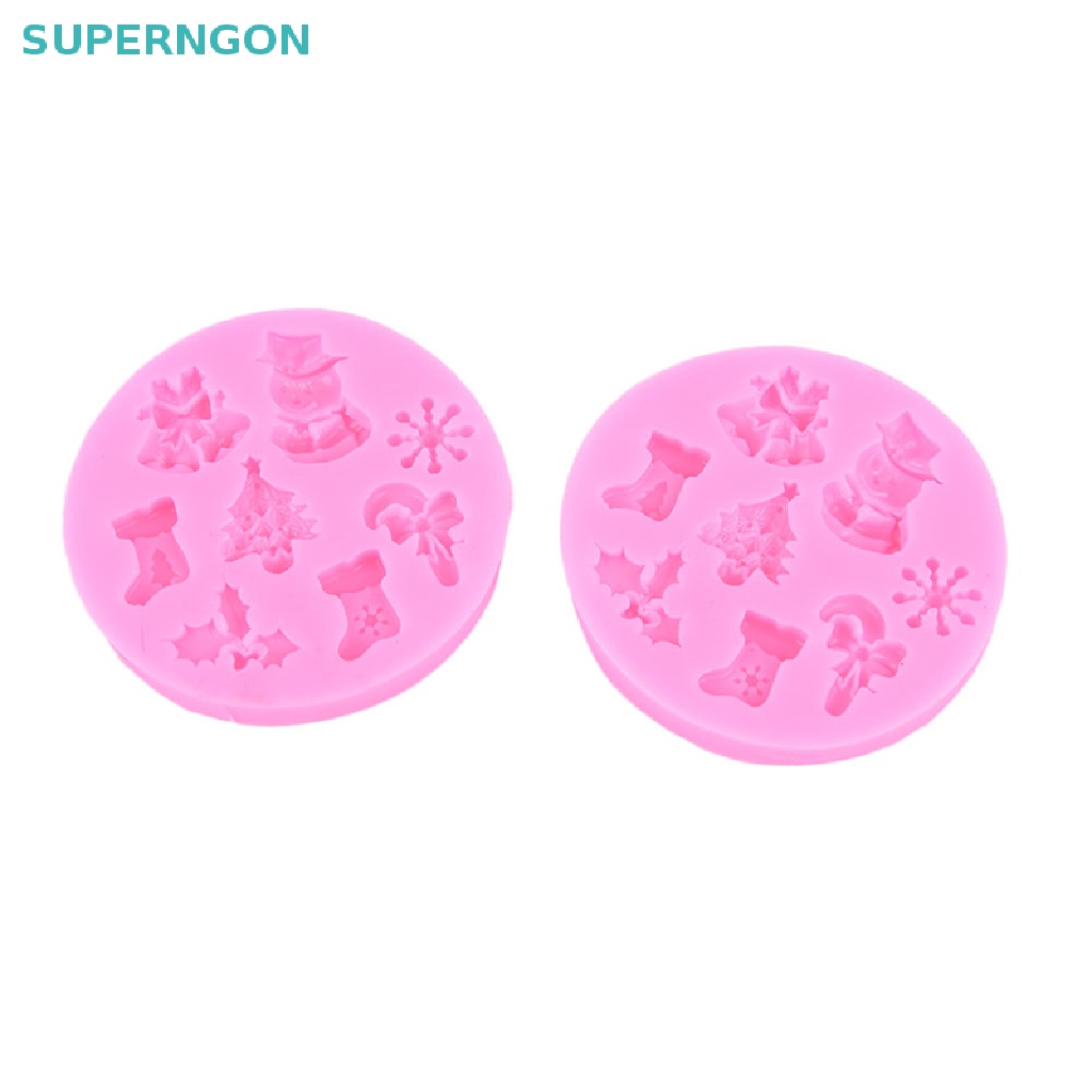 Khuôn Silicone Làm Bánh Hình Người Tuyết Giáng Sinh