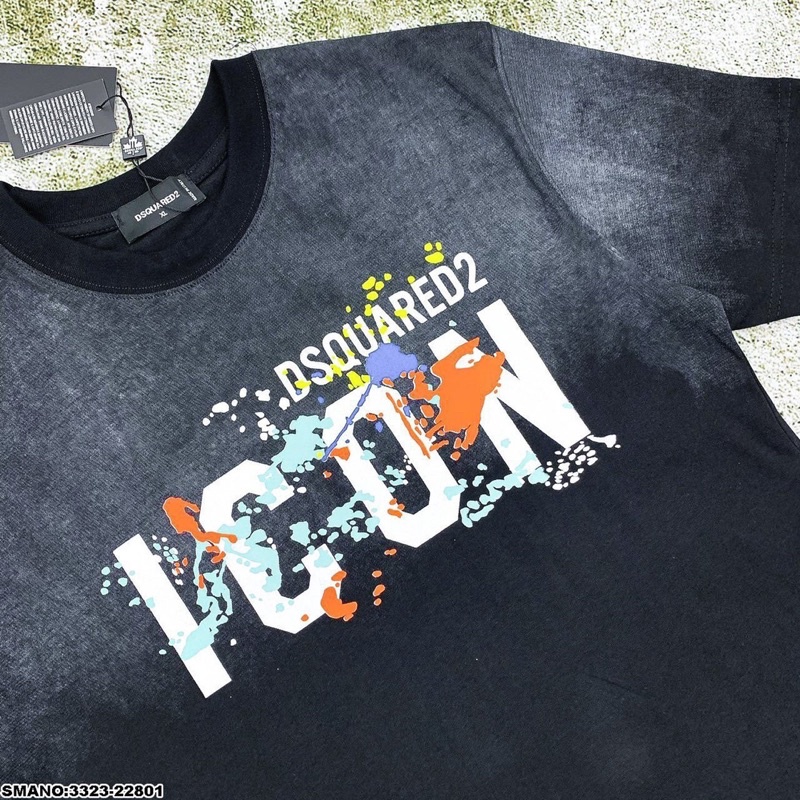 Áo Phông Nam DSQ ICon - Áo Thun Chữ in Cho Nam