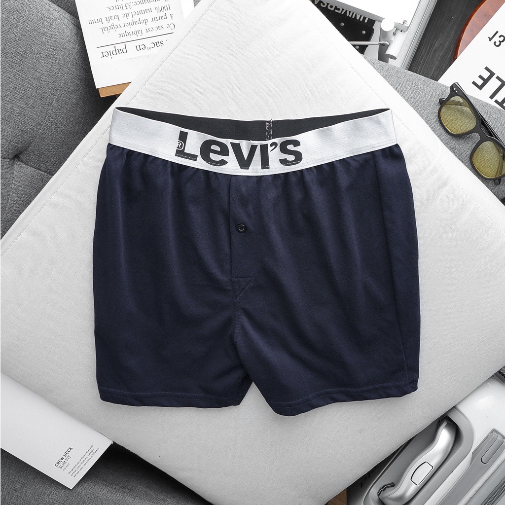 Quần Short Đùi Ngủ LEVIS chất cotton mềm mịn mát Siêu thoáng mặc cực thoải mái