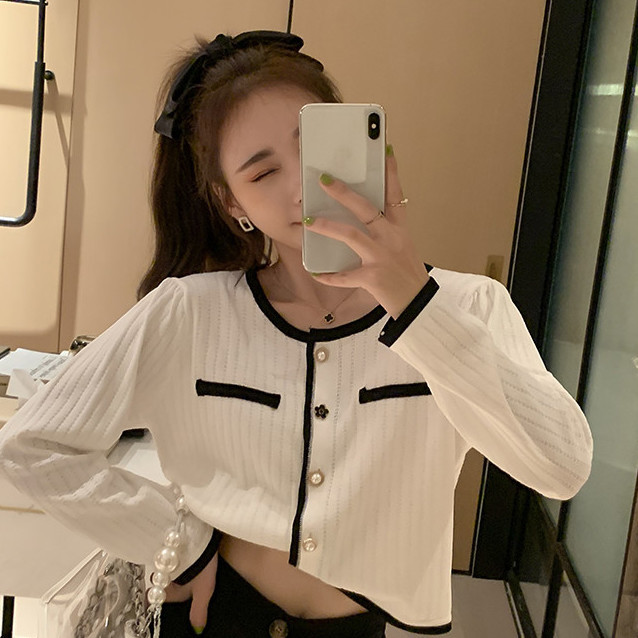 Áo Kiểu Dệt Kim Phong Cách Hàn Quốc Dành Cho Nữ