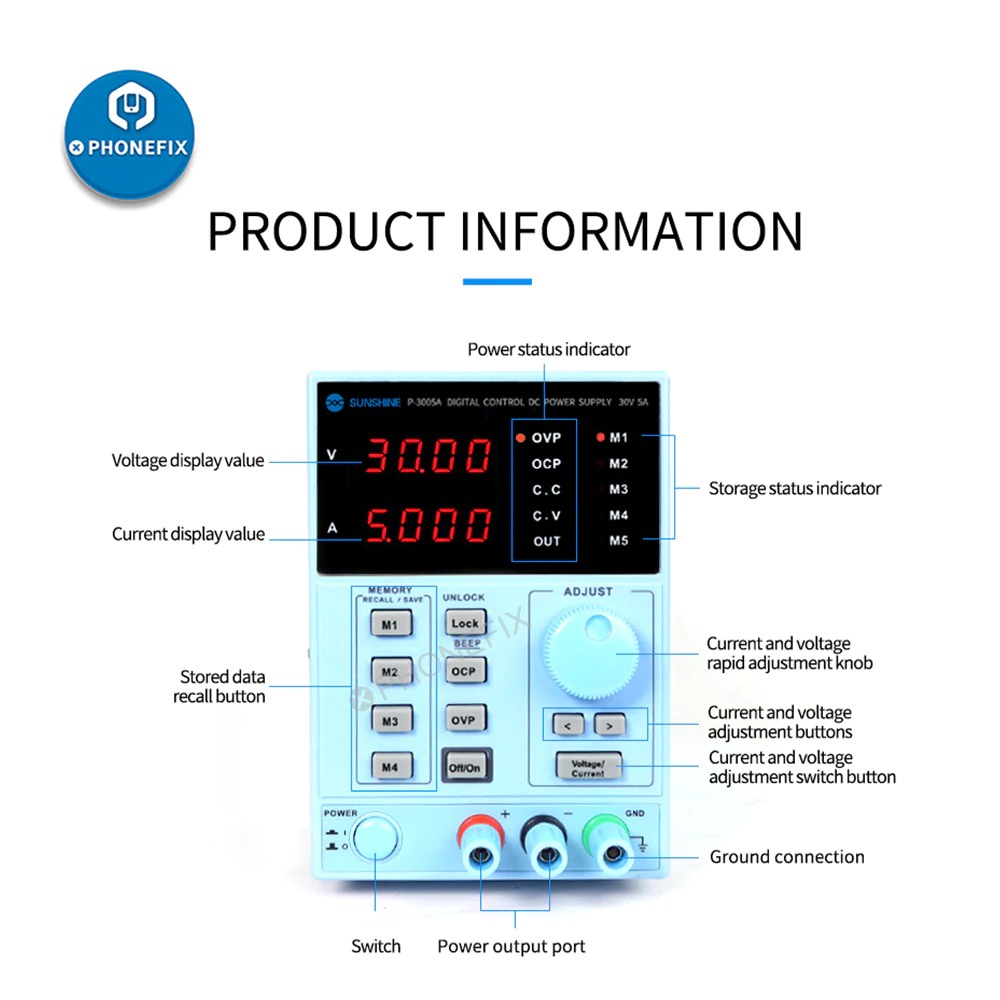Máy cấp nguồn SS-P3005A  - Sunshine