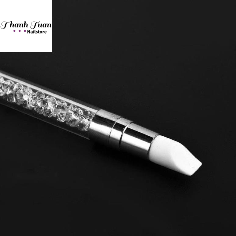Bút đẩy sticker 2 đầu silicon  - Phụ kiện đồ nail