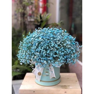 Giỏ hoa baby ướp khô vĩnh cữu cao cấp làm quà tặng ý nghĩa